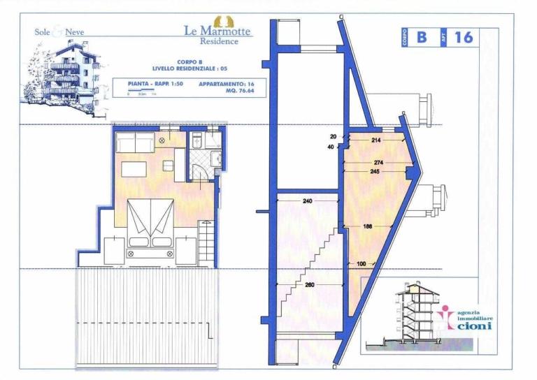 Mansarda-Trilocale-Le-Motte-Abetone-Mq-65-Due-Livelli-Secondo-Piano-Balcone-Cantina-Garage-4-2